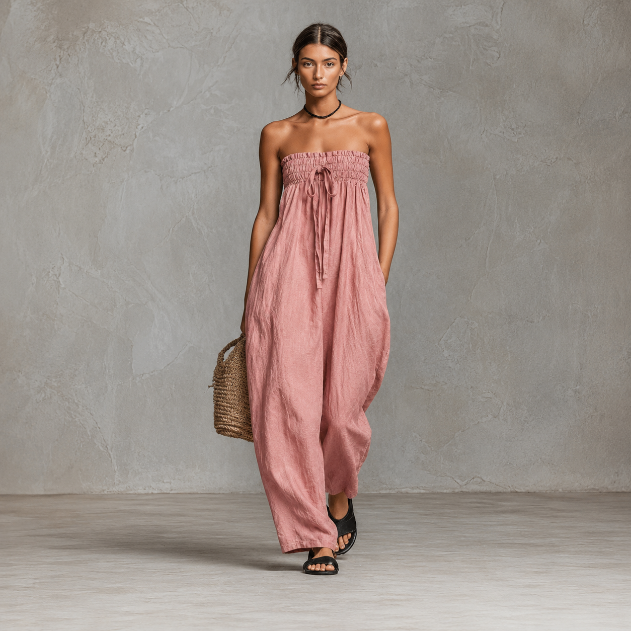 Noire Vestido Aura - Rosado clarito